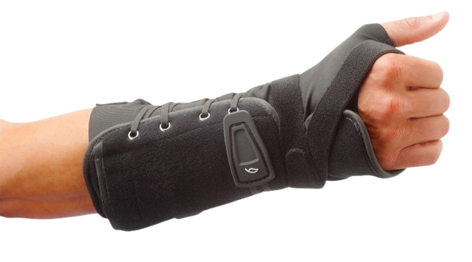 Hinged wrist brace